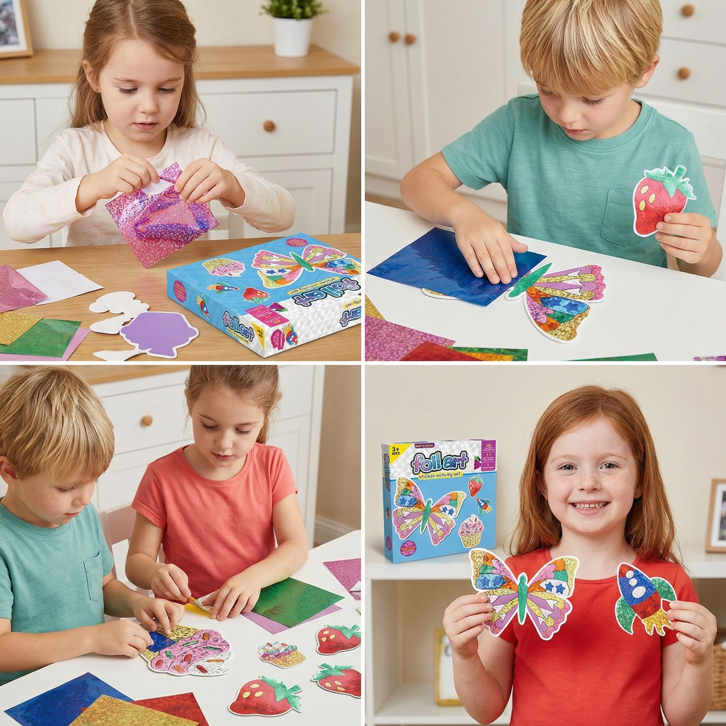 Foil Art Craft Kit for Kids – Mess-Free Creative Fun
