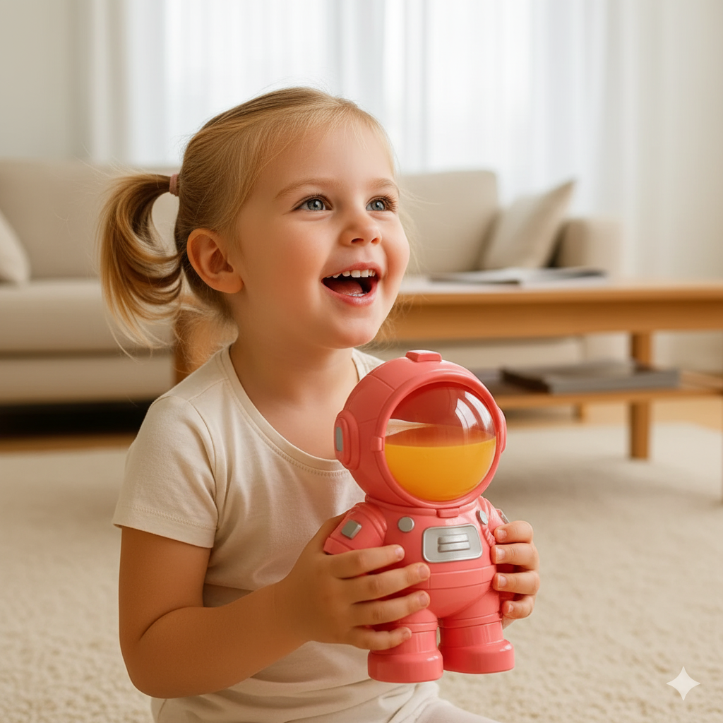 Astronaut drinking bottle for children