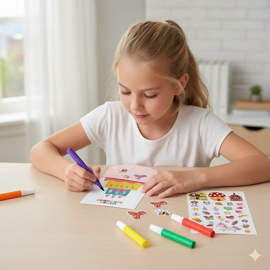 Creative Rainbow Colours Wipe Art Set