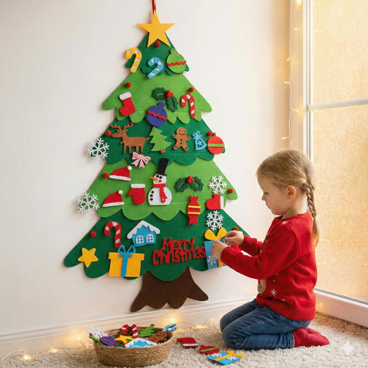 Montessori Felt Christmas Tree
