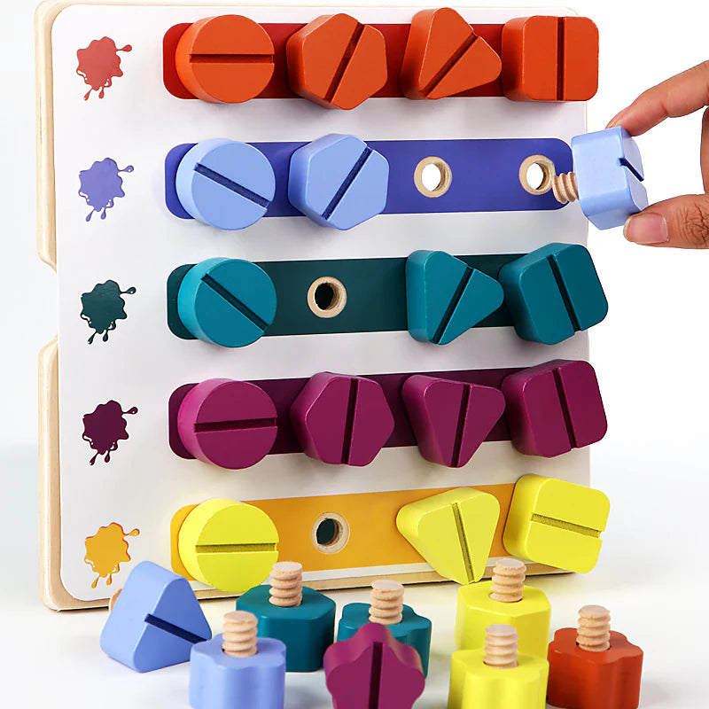 Screw & Play Board | Develop Fine Motor Skills Through Fun