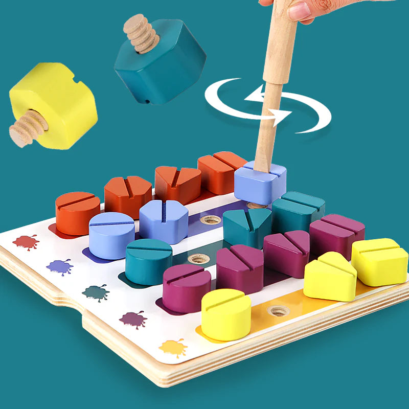 Screw & Play Board | Develop Fine Motor Skills Through Fun