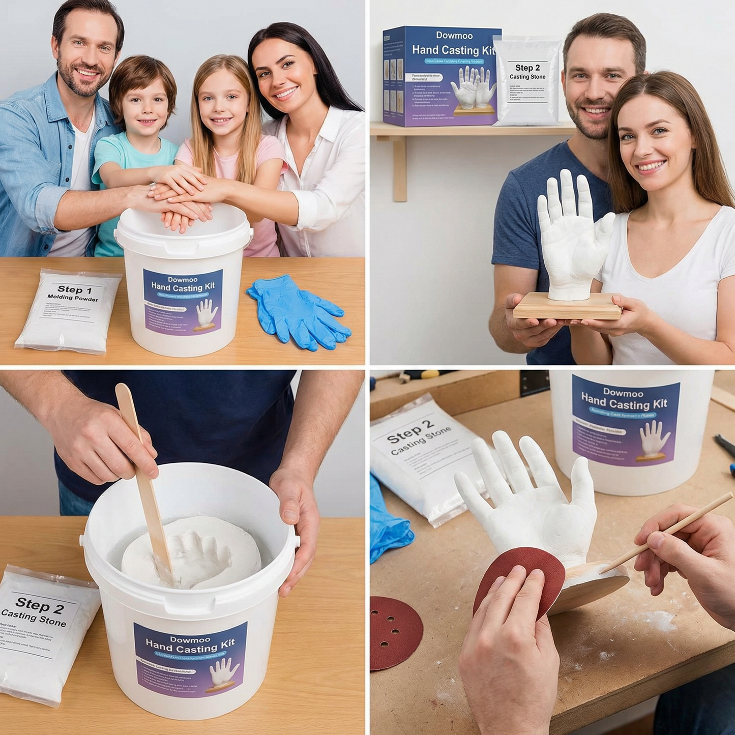 3D Hand Casting Kit for Families & Couples – Family Keepsake Set