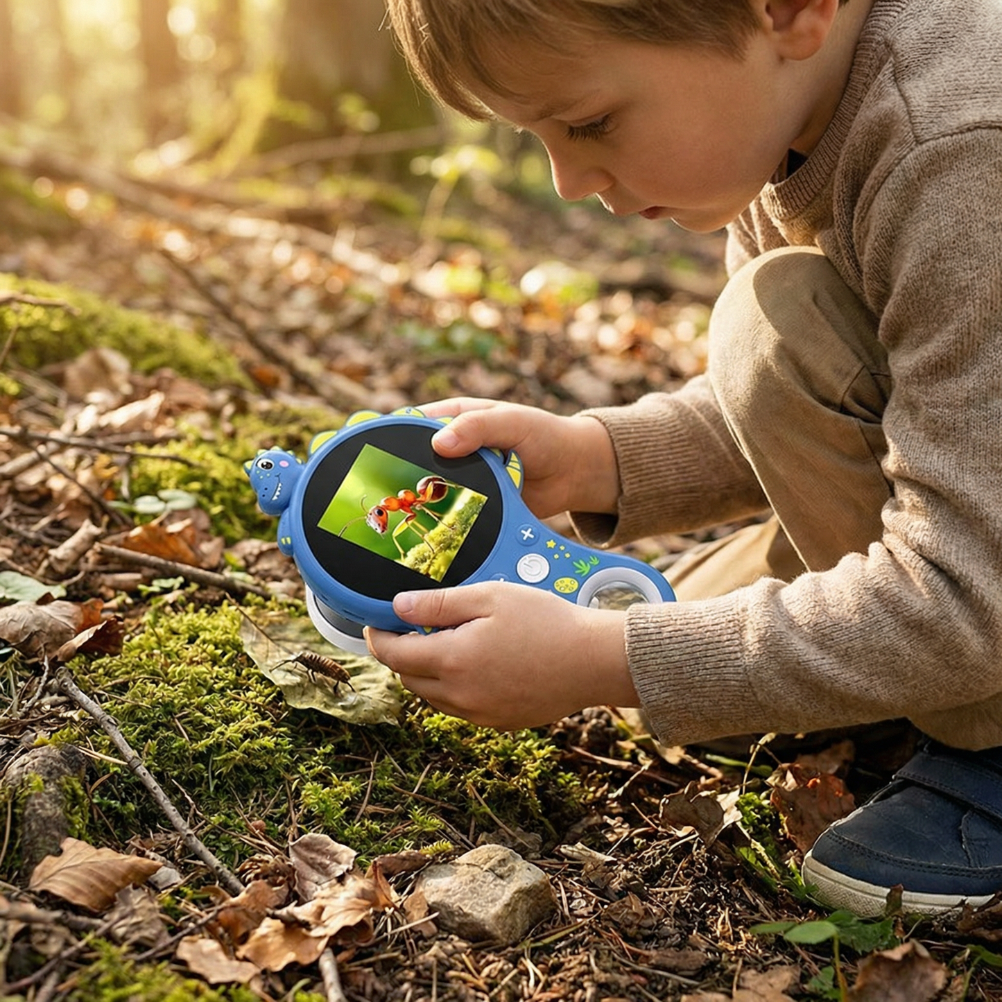 Kids Digital Video Microscope with Screen – Portable Science Explorer for Little Investigators