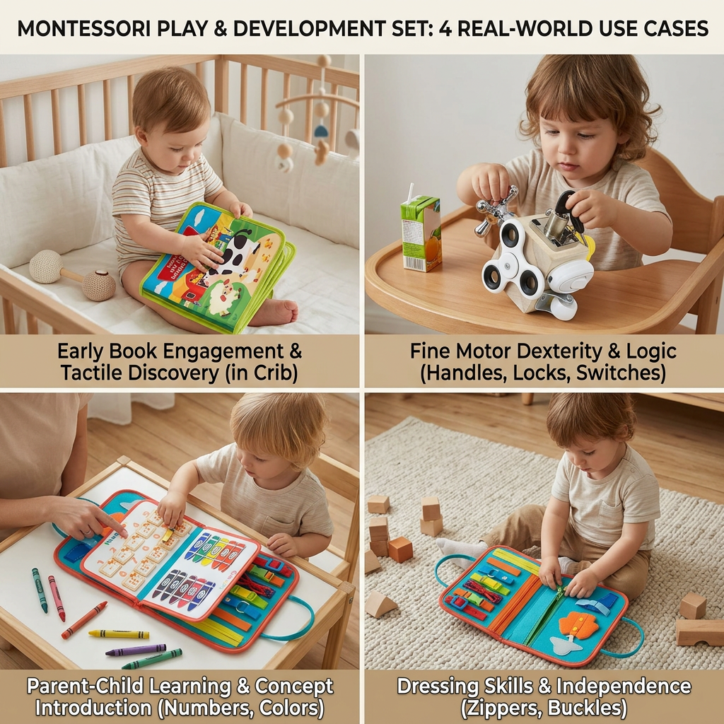 3-piece Montessori Play & Discovery Set for Independent Learning