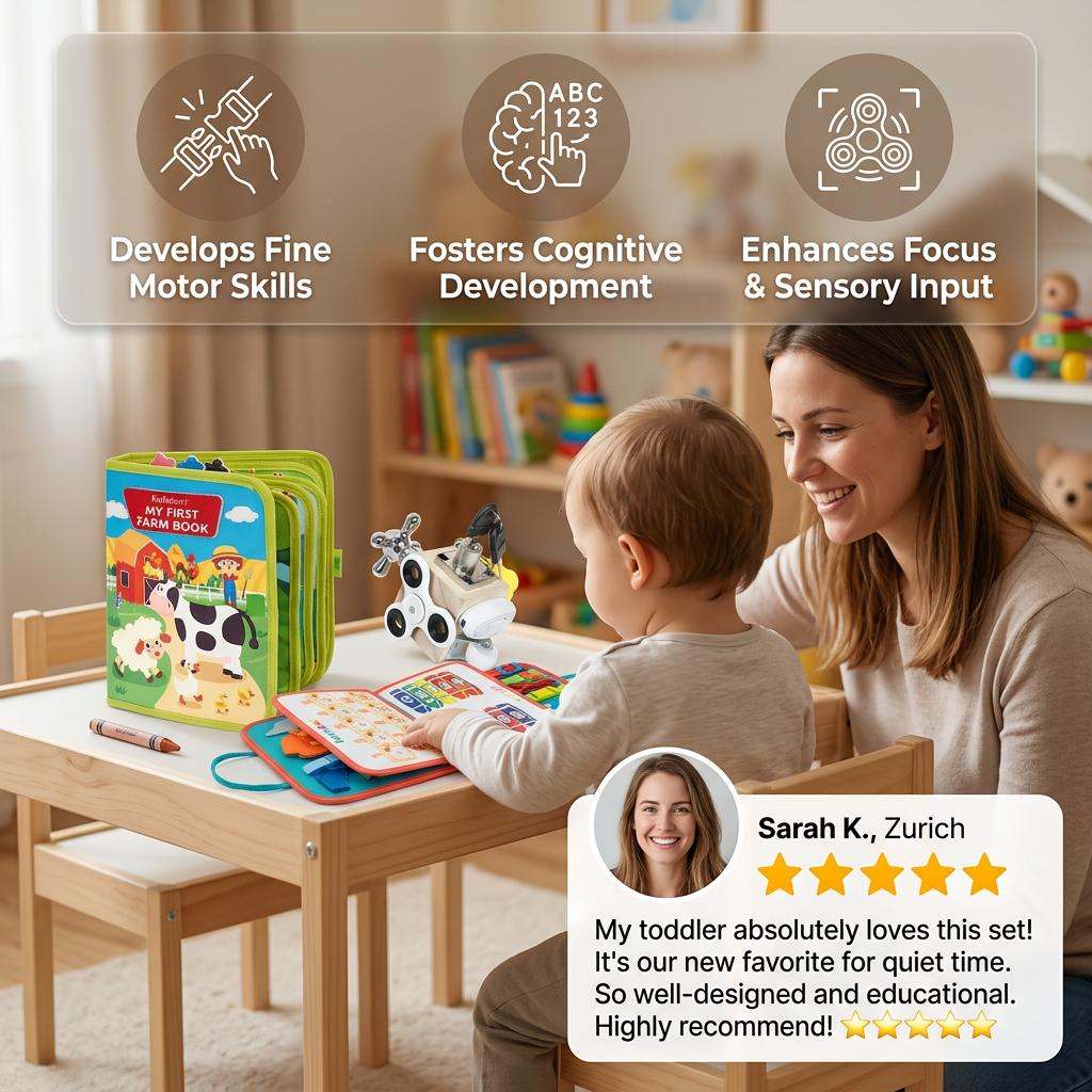 3-piece Montessori Play & Discovery Set for Independent Learning