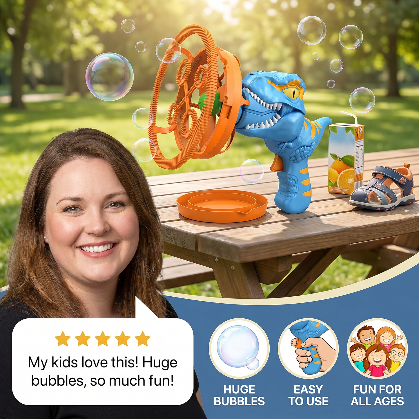 Dino Bubble Cannon