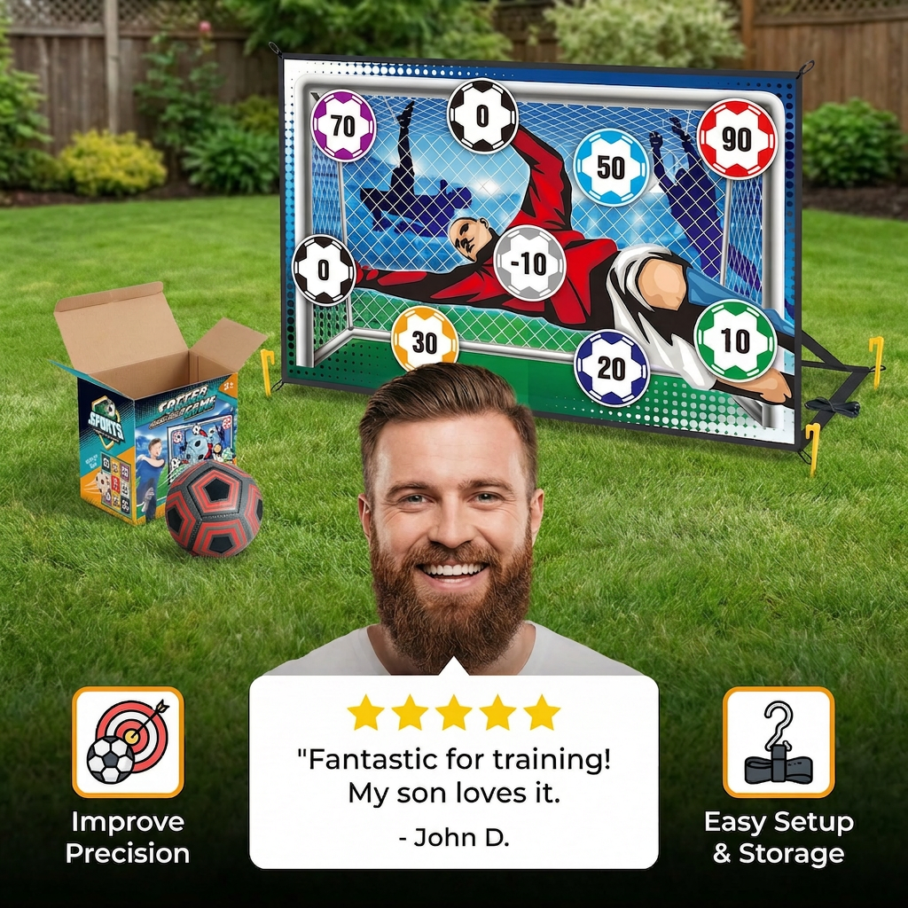 Sticky Soccer Target Wall – Indoor & Outdoor Training &  Play Set