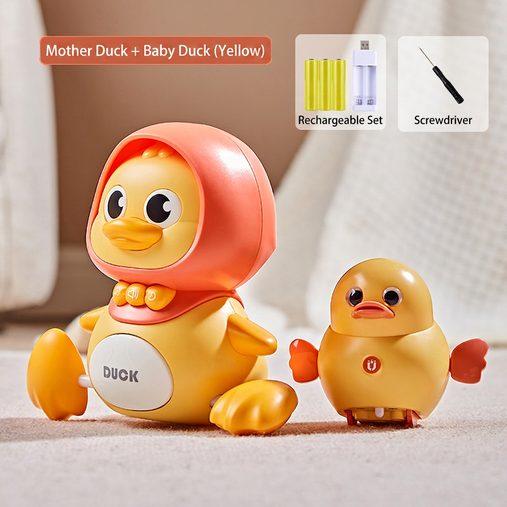 Musical Duck Family Crawling & Learning Toy for Babies