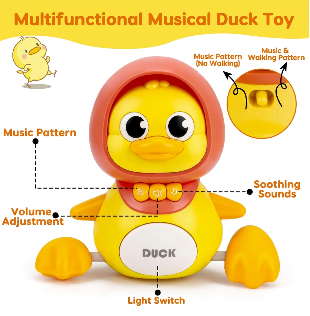 Musical Duck Family Crawling & Learning Toy for Babies