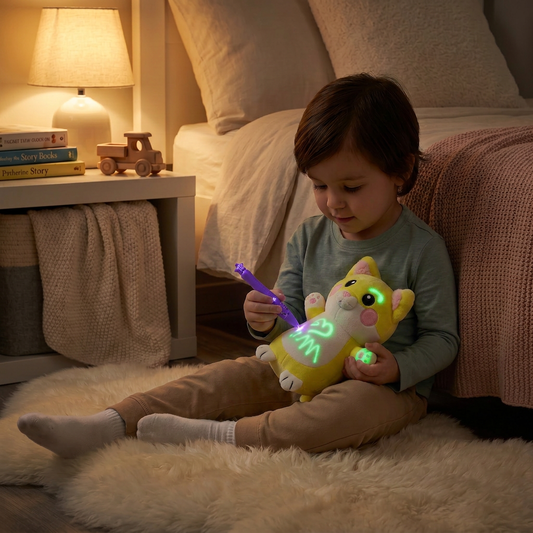 Magic Plush with Glow Drawing Pen – Interactive Light-Up Cuddly Toy for Kids