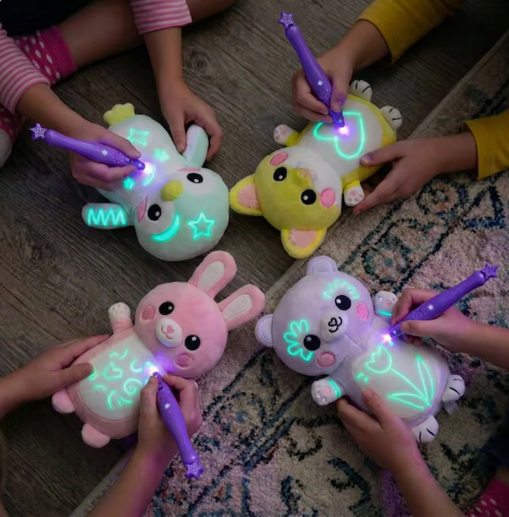 Magic Plush with Glow Drawing Pen – Interactive Light-Up Cuddly Toy for Kids