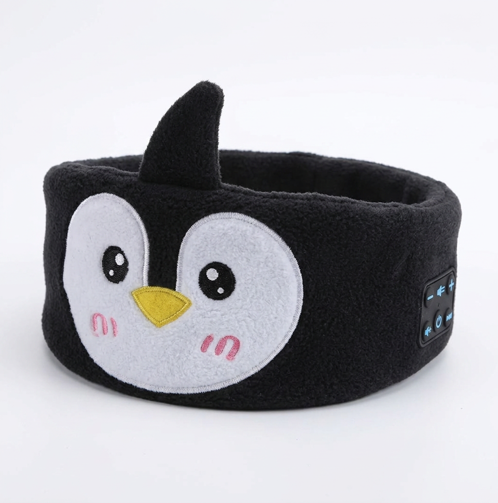 2-in-1 Sleep Headband with Bluetooth Speakers – Soft Wireless Headband for Travel & Sleep