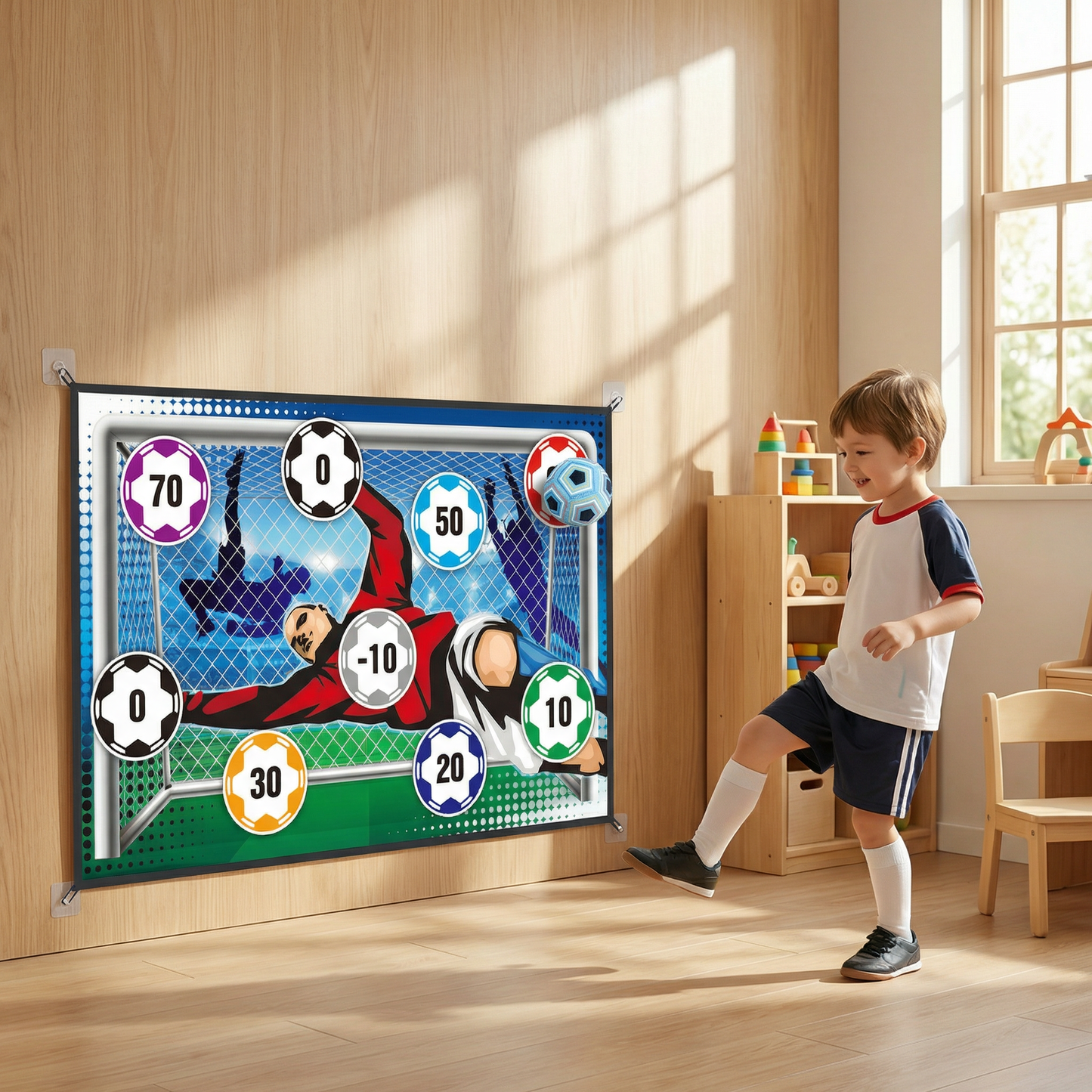 Sticky Soccer Target Wall – Indoor & Outdoor Training &  Play Set