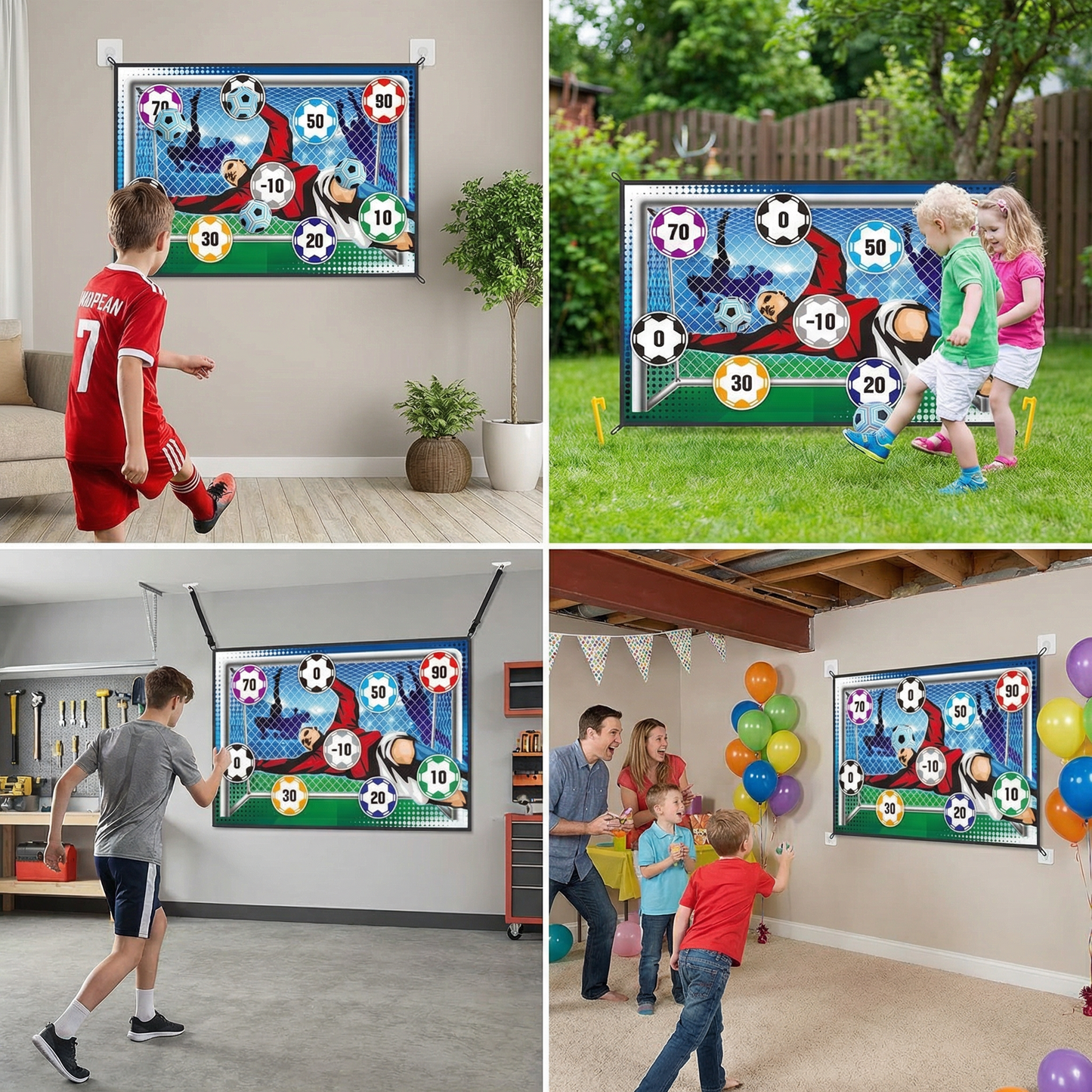 Sticky Soccer Target Wall – Indoor & Outdoor Training &  Play Set