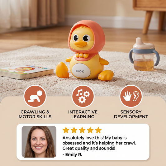 Musical Duck Family Crawling & Learning Toy for Babies