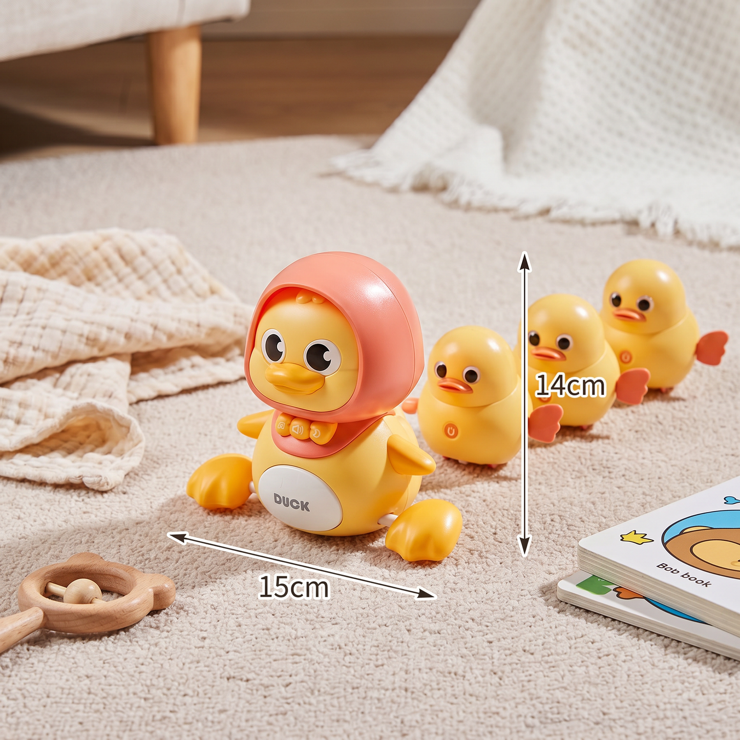 Musical Duck Family Crawling & Learning Toy for Babies