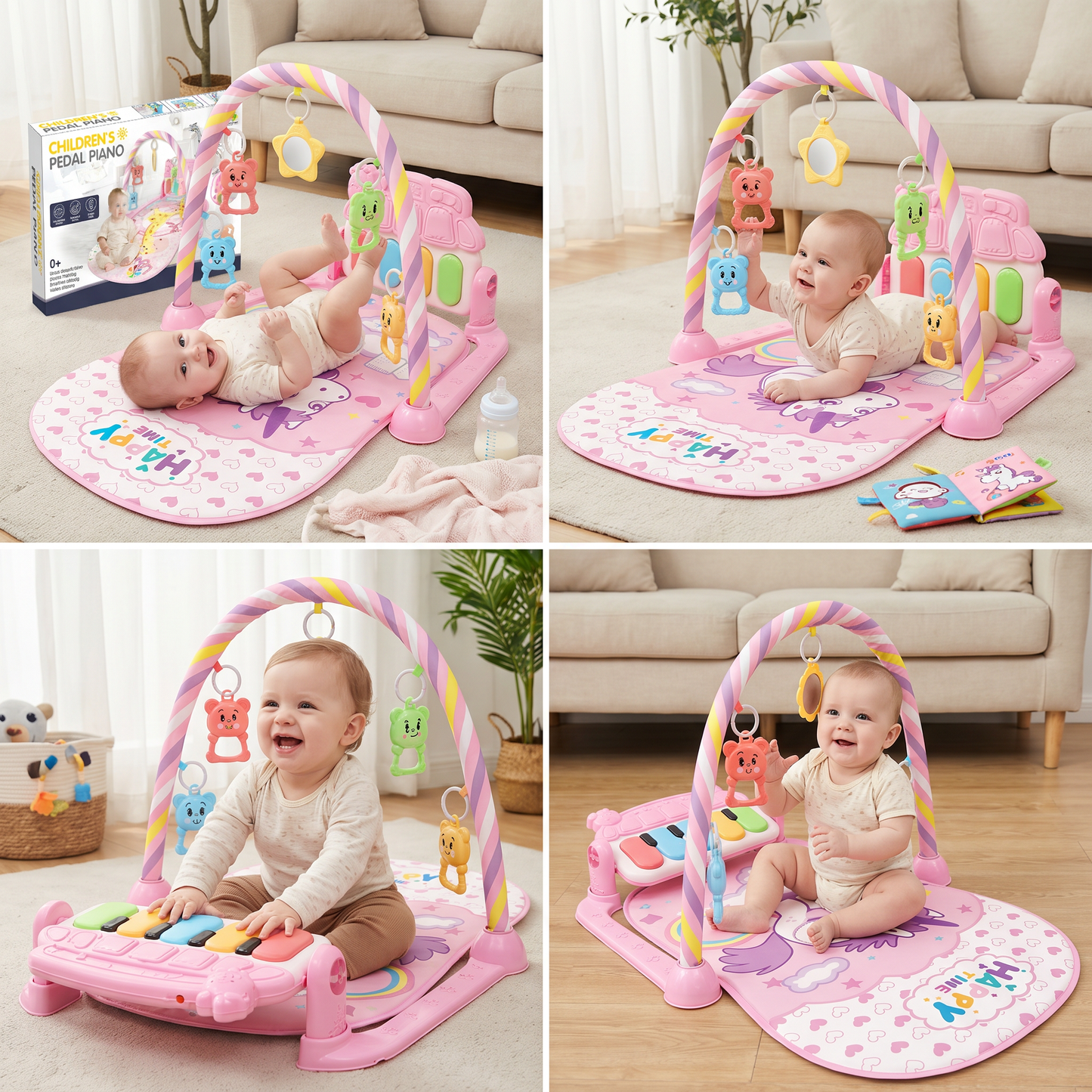 Musical Baby Pedal Piano for Limbs Coordination and Visual & Auditory Training
