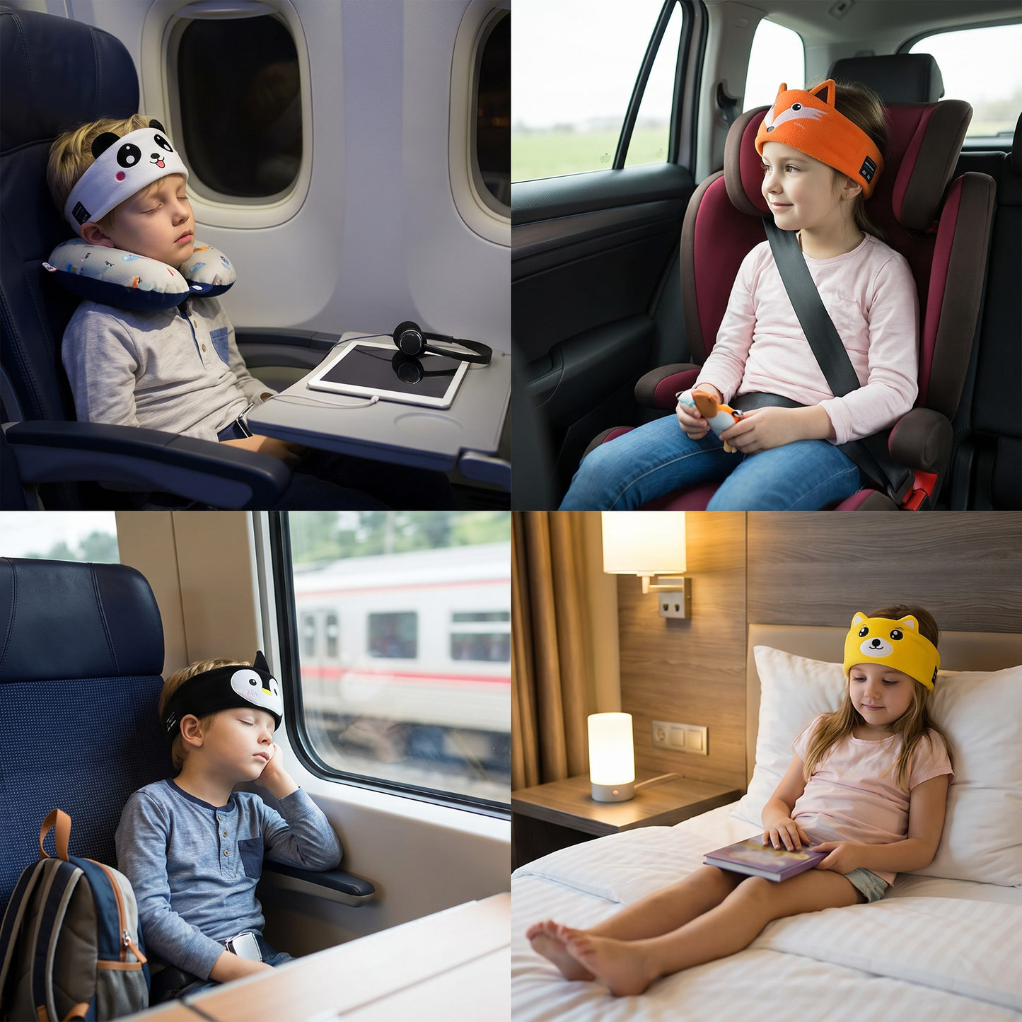 2-in-1 Sleep Headband with Bluetooth Speakers – Soft Wireless Headband for Travel & Sleep