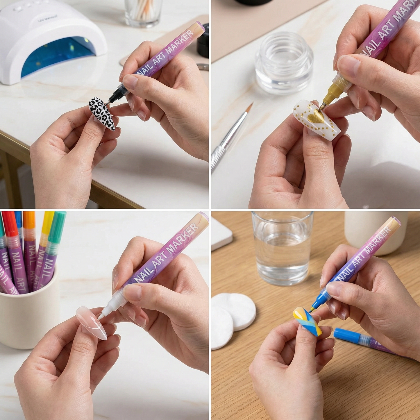 Nail Art Marker Set with Precision Tip – Acrylic Pens for Detailed Nail Designs