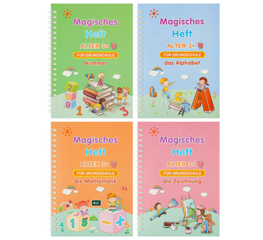 Magic Practice Notebooks (Set of 4 Notebooks)