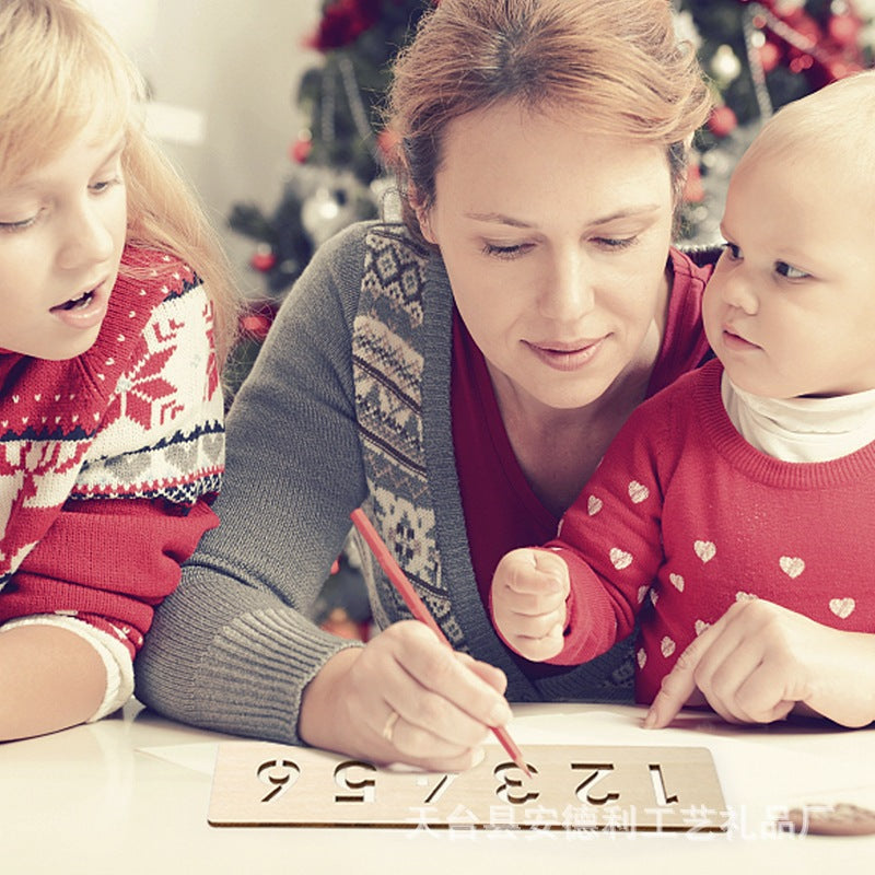 Wooden Letters and Numbers Templates for Learning to Write