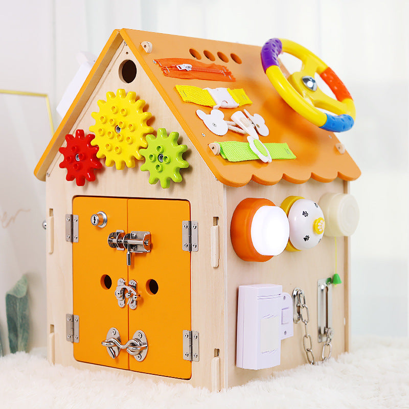 Handmade Montessori Wooden Activity House