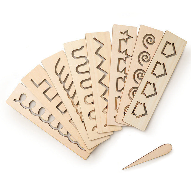 Wooden Letters and Numbers Templates for Learning to Write