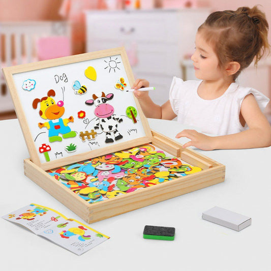 2-in-1 Montessori Magnet Drawing Board