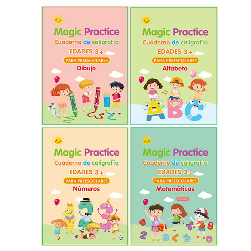 Magic Practice Notebooks (Set of 4 Notebooks)