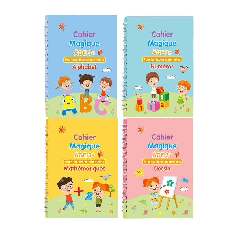 Magic Practice Notebooks (Set of 4 Notebooks)