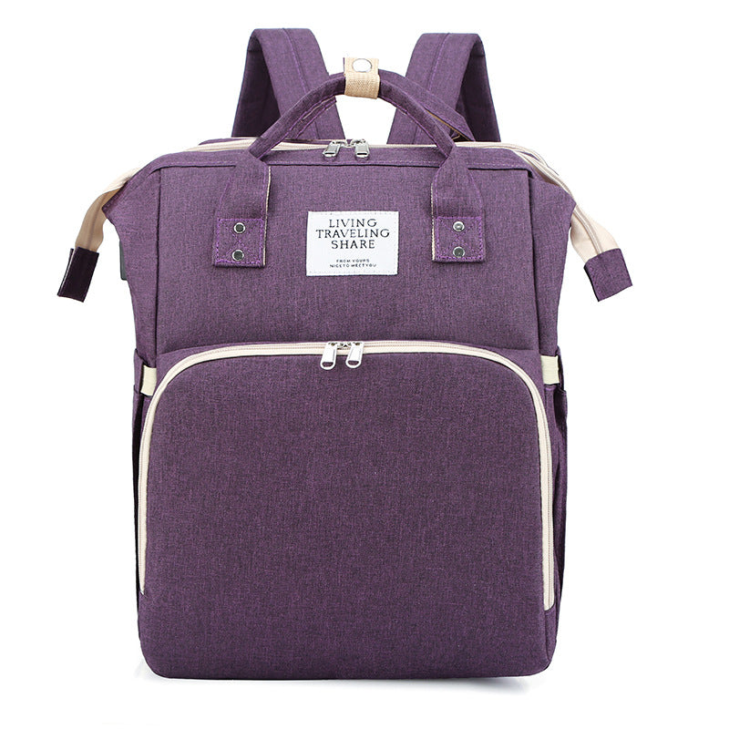 2-in-1 Backpack with Integrated Baby Bed