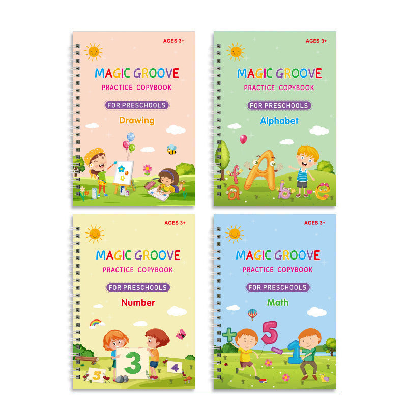 Magic Practice Notebooks (Set of 4 Notebooks)