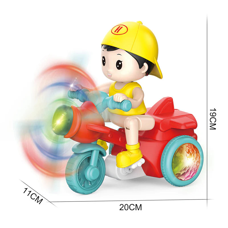 Light-up musical kids stunt scooter toy