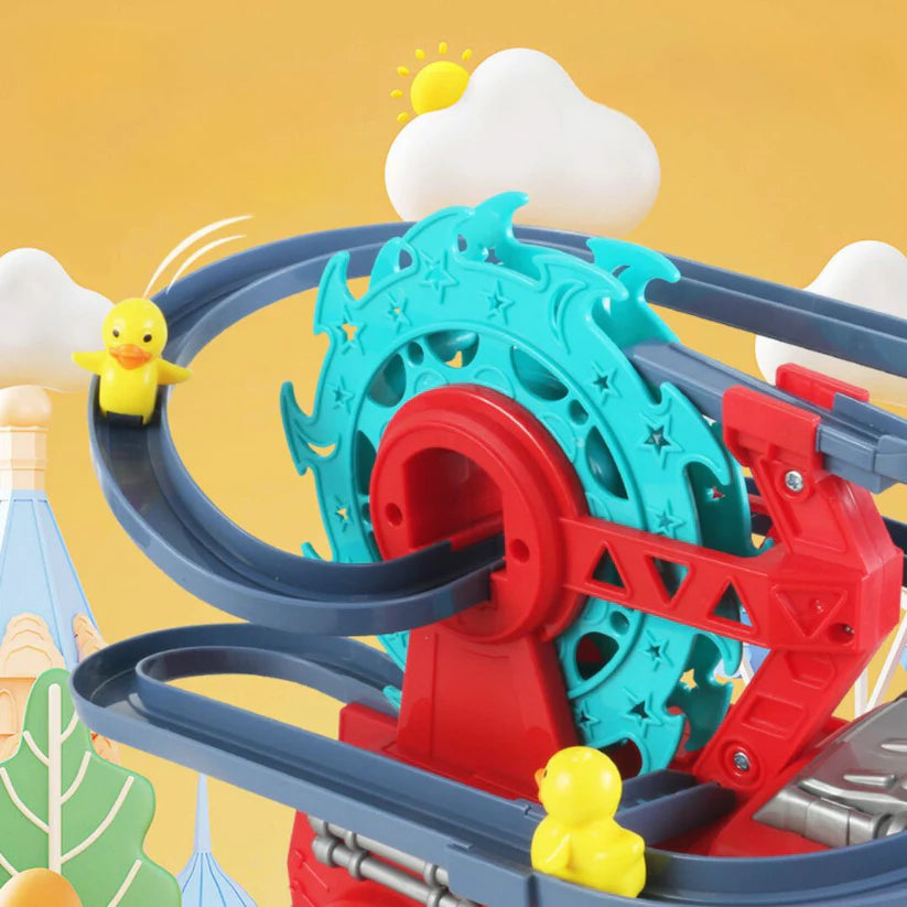 Fire brigade duck slide toy car