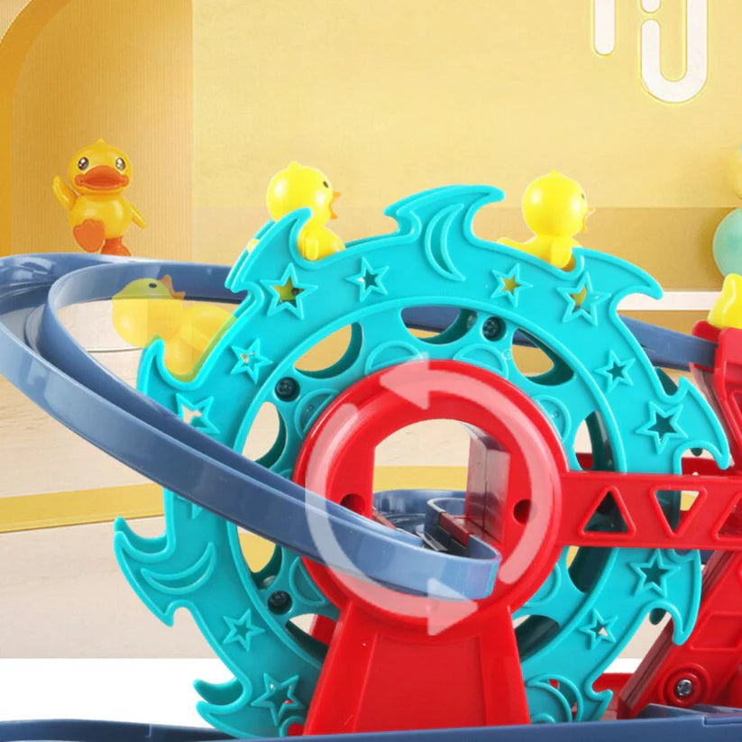 Fire brigade duck slide toy car