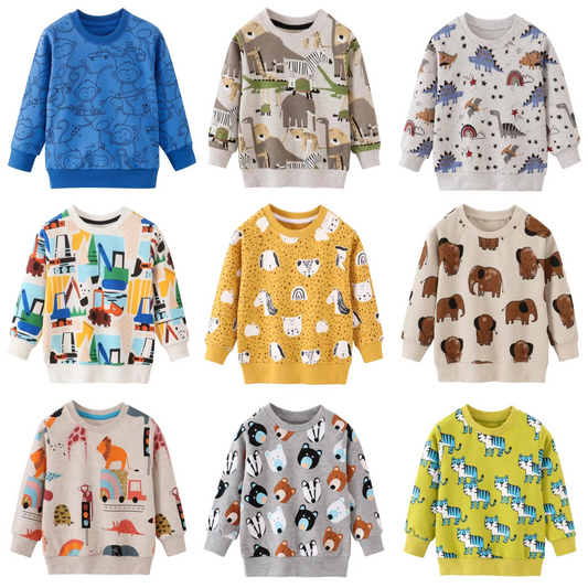 Autumn Whale Kids Sweater