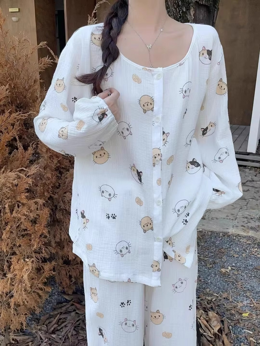 Breathable Linen Sleep Set