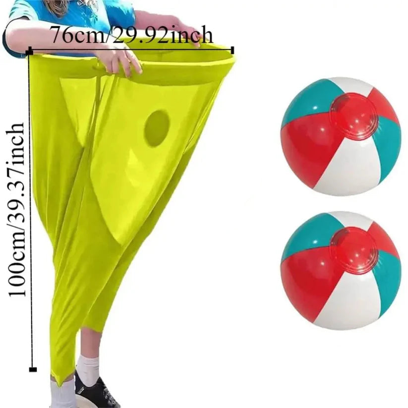 Clown trousers - catching ball family game