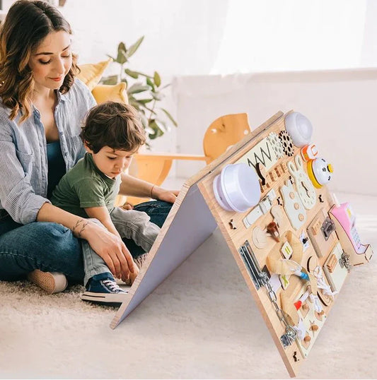 Handmade Montessori Wooden Activity Board