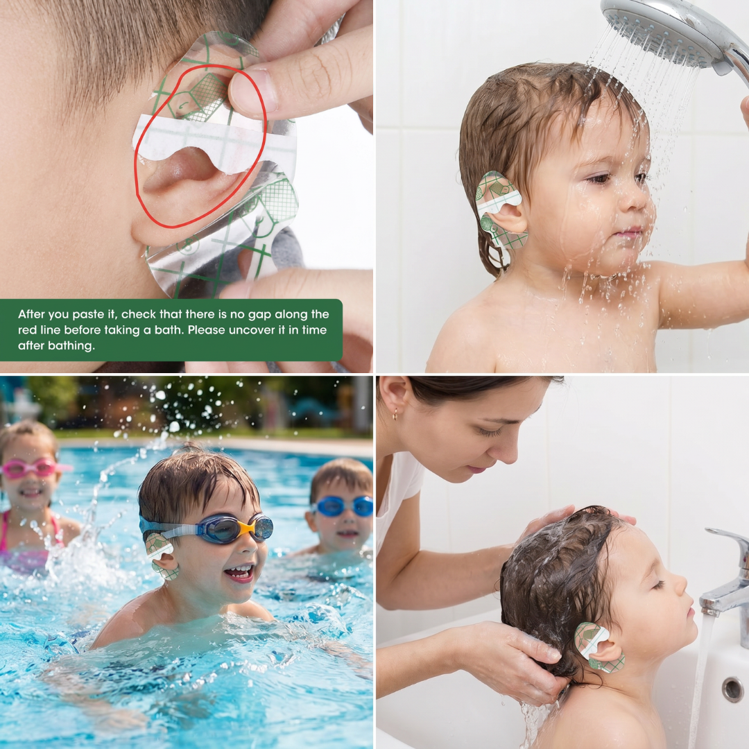 Waterproof ear protection film for children