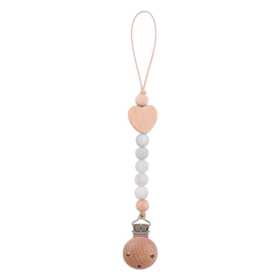 Wooden Baby Pacifier Chain