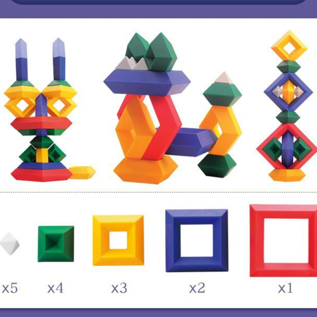 Montessori Pyramid Building Block Toy