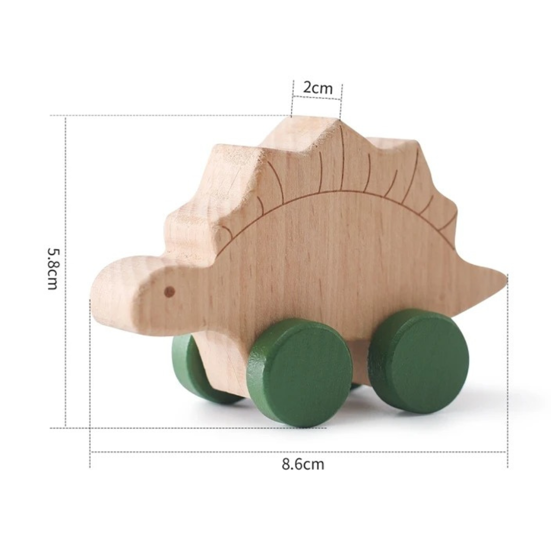 Montessori Wooden Train in Pastel Colors