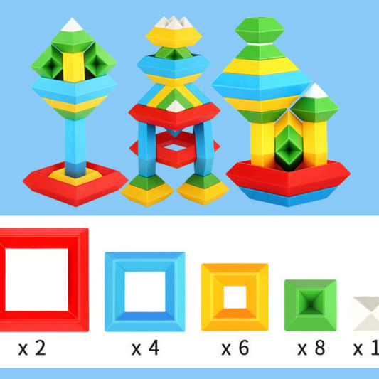 Montessori Pyramid Building Block Toy