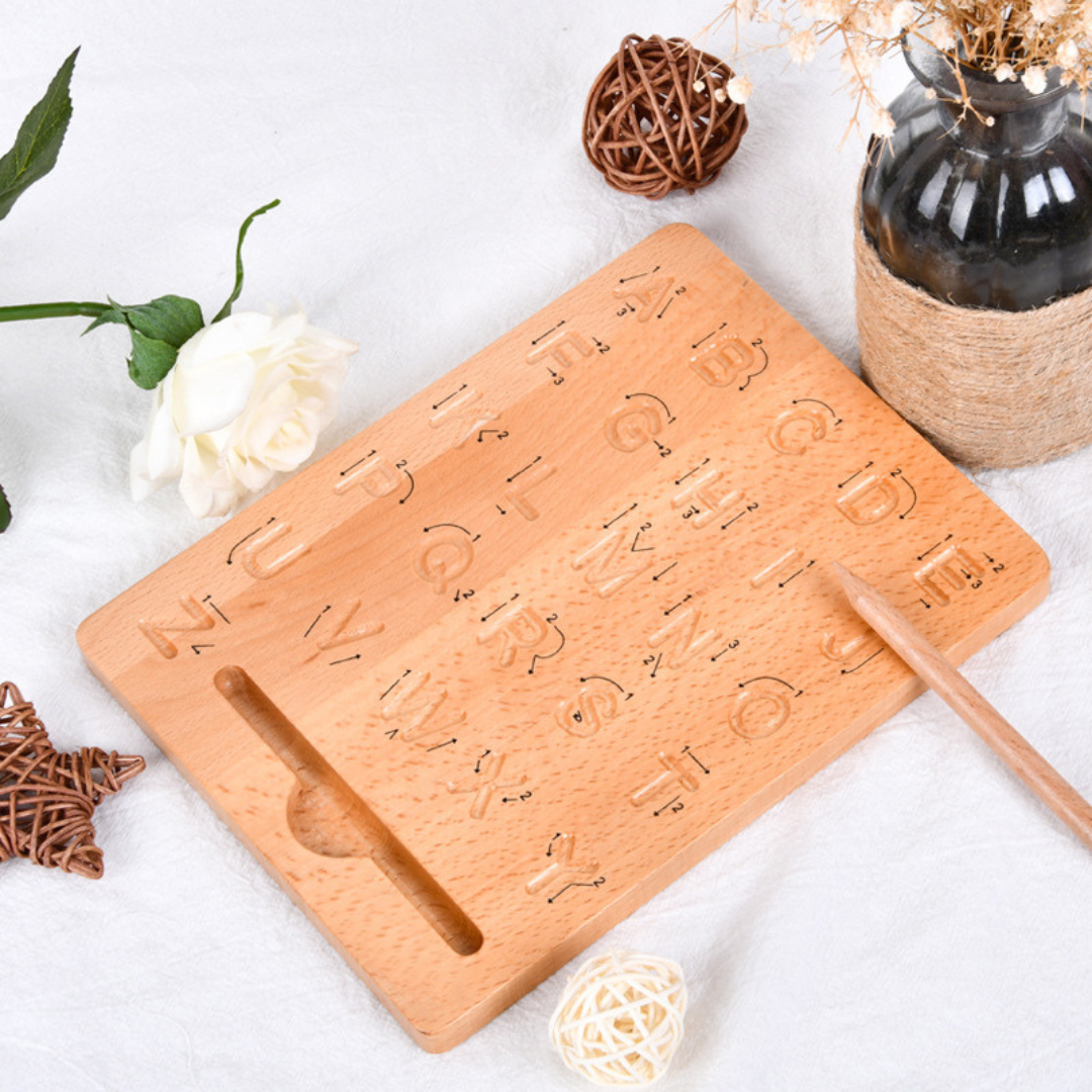 Wooden Letter Board for Learning to Write