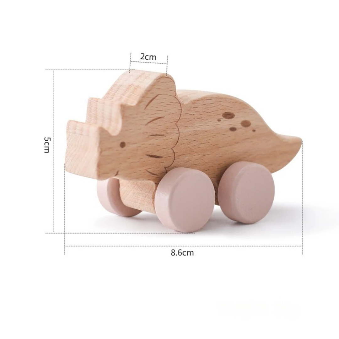 Montessori Wooden Train in Pastel Colors