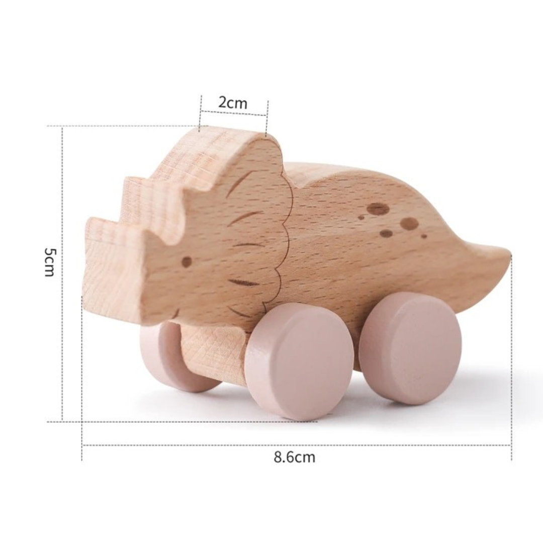 Montessori Wooden Train in Pastel Colors