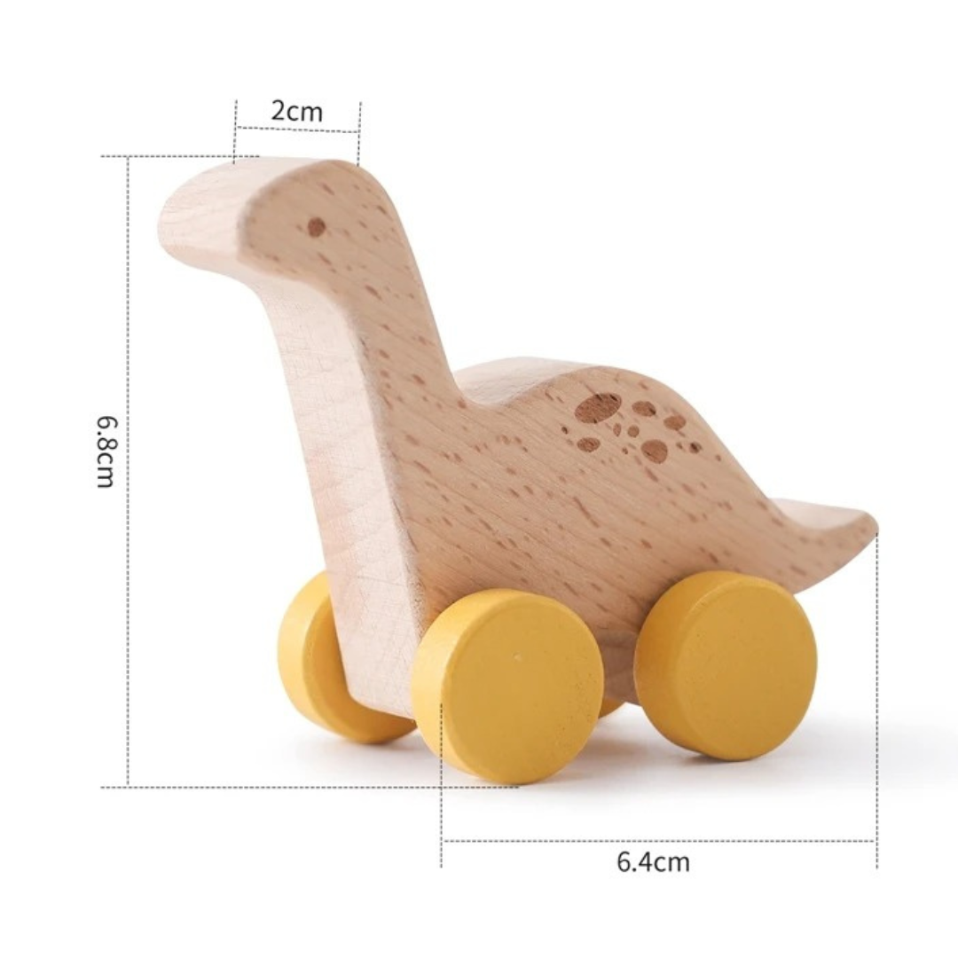 Montessori Wooden Train in Pastel Colors