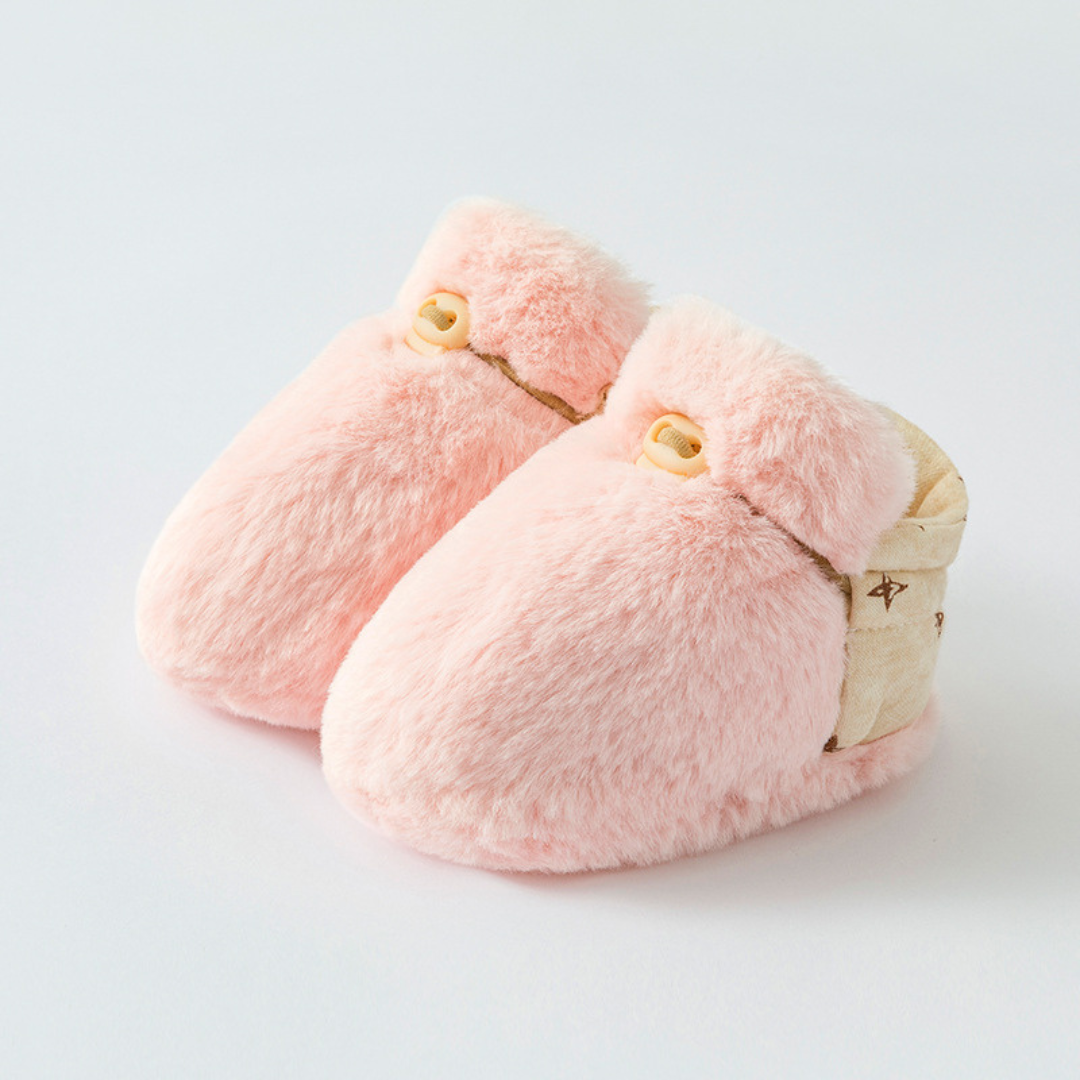 Fluffy sock shoes for babies